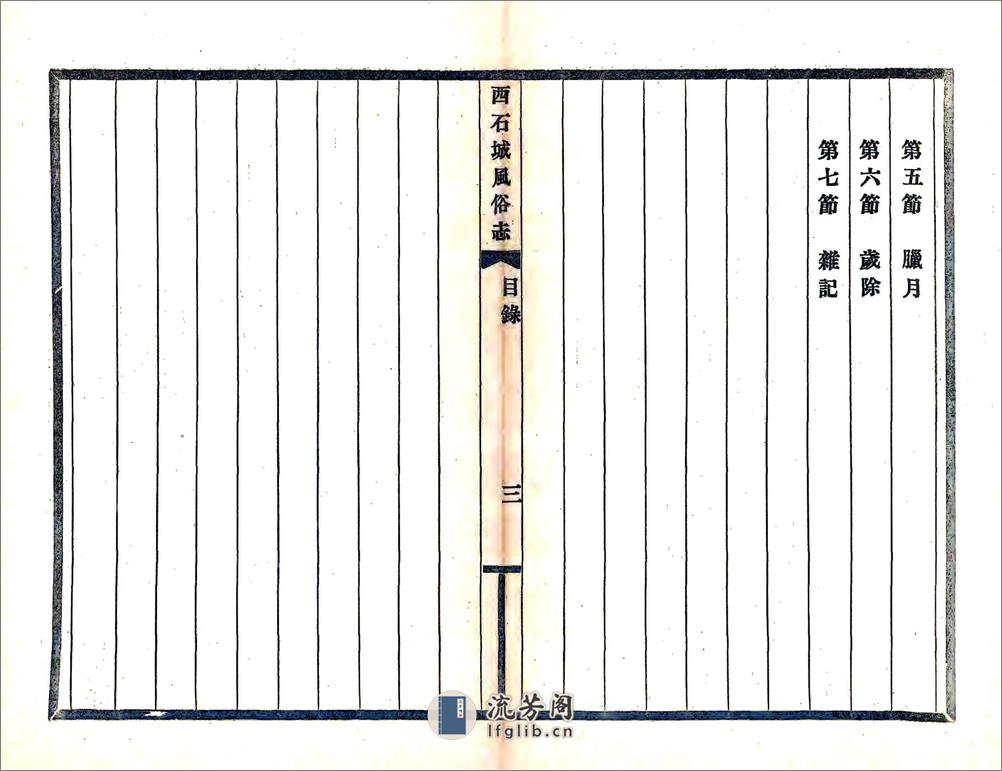 西石城风俗志（光绪） - 第7页预览图