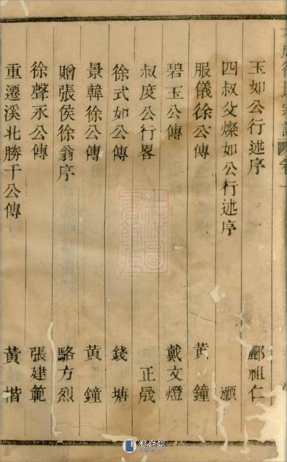 暨阳大成徐氏宗谱：八卷，杂记一卷 - 第6页预览图