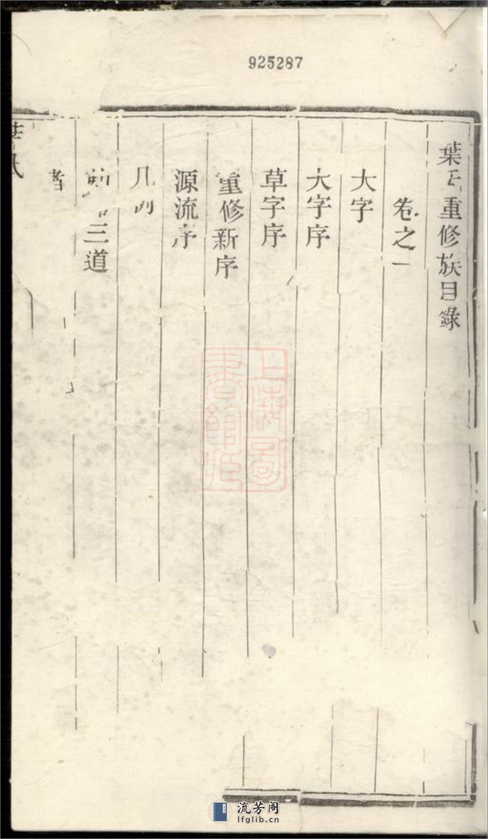润东严庄叶氏重修族谱：二卷：[润州] - 第2页预览图