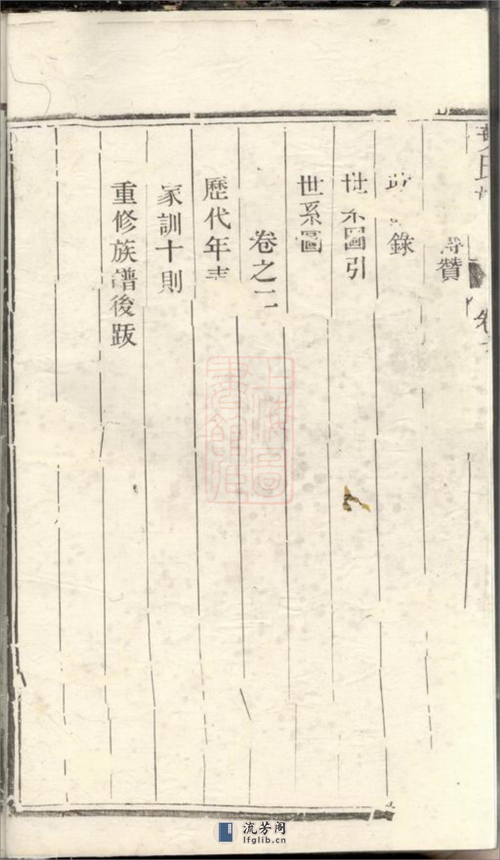 润东严庄叶氏重修族谱：二卷：[润州] - 第3页预览图