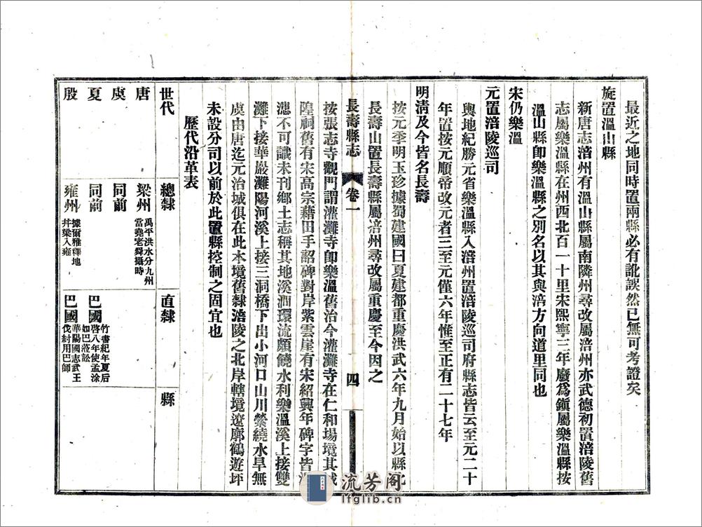 长寿县志（民国） - 第11页预览图