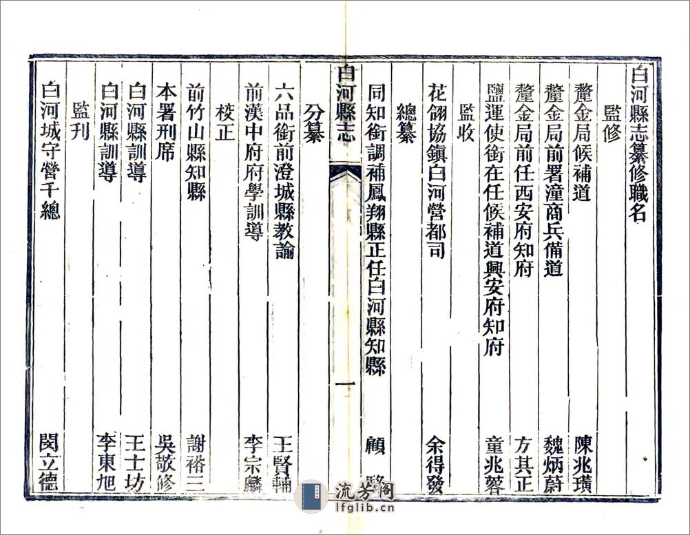 白河县志（光绪） - 第6页预览图