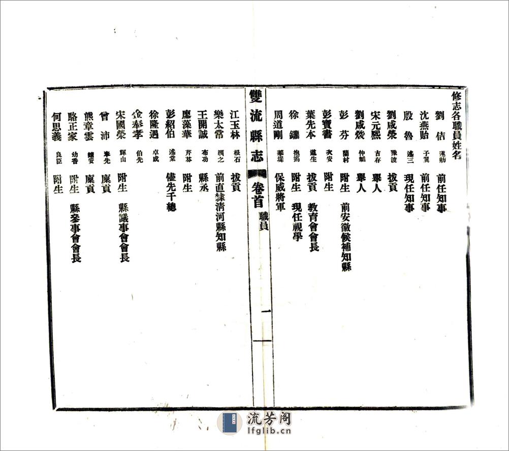 双流县志（民国10年） - 第10页预览图