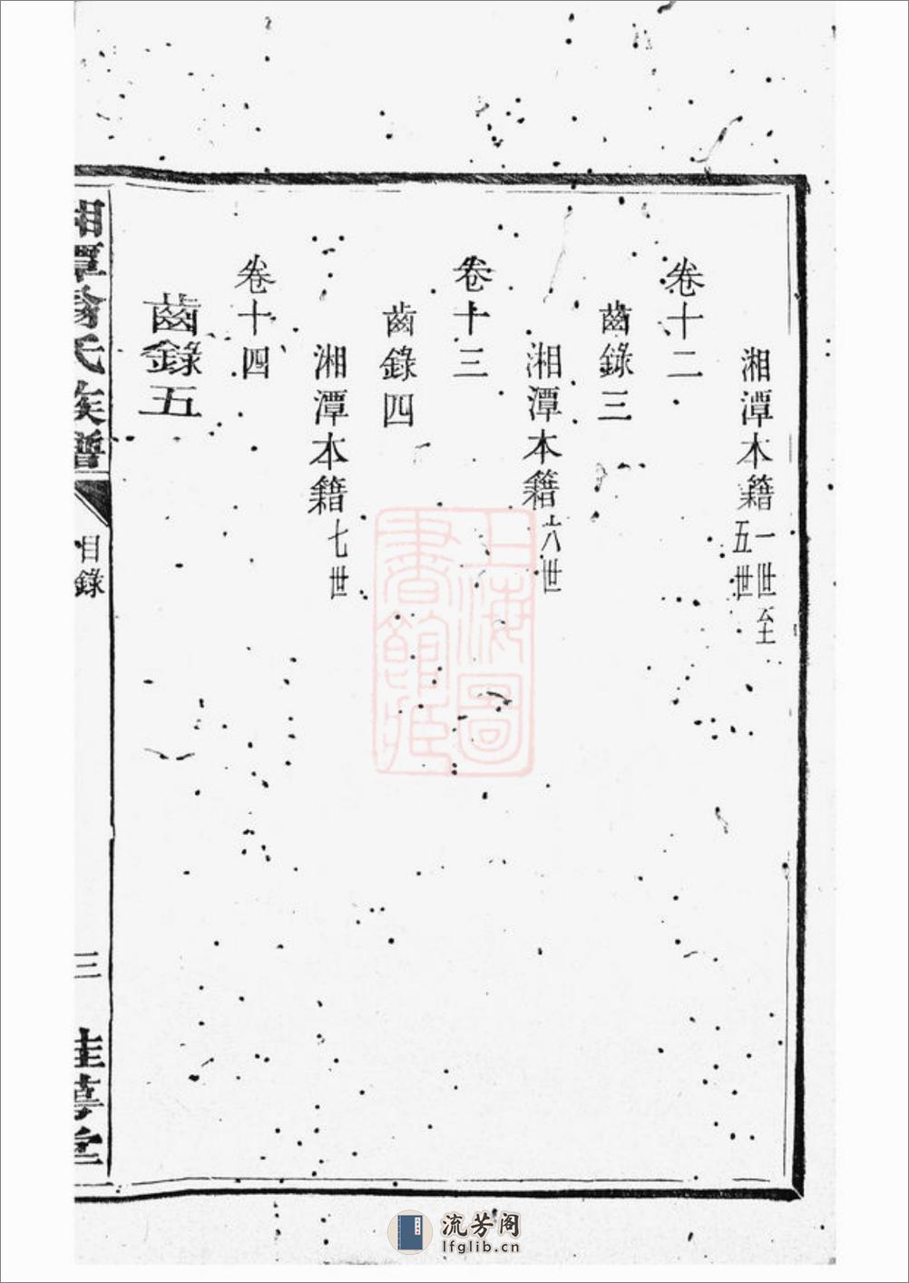 湘潭翁氏族谱：二十一卷 - 第14页预览图