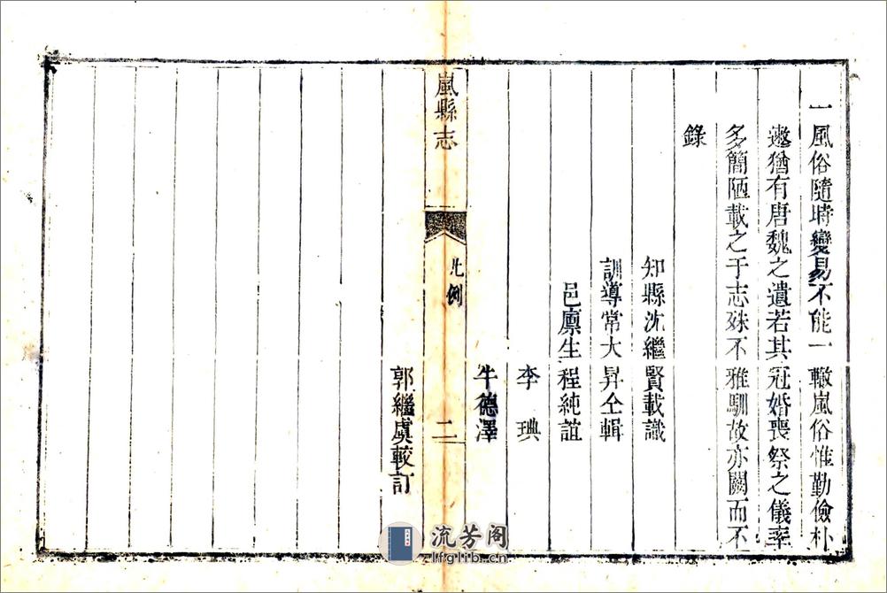 重修岚县志（雍正） - 第12页预览图