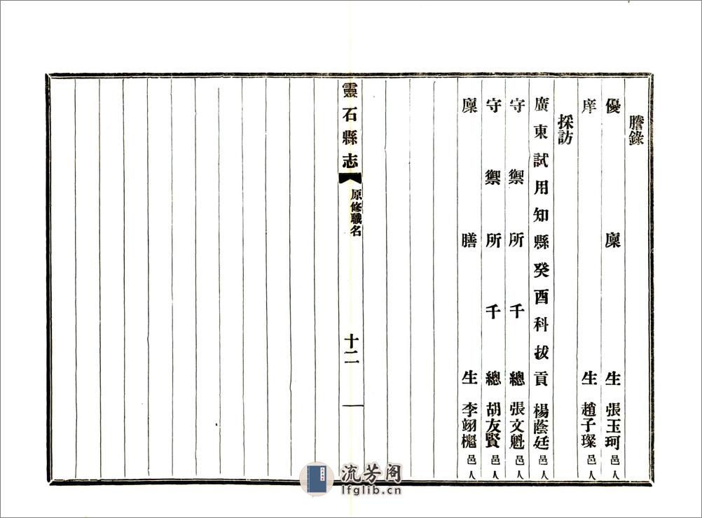 灵石县志（民国） - 第14页预览图