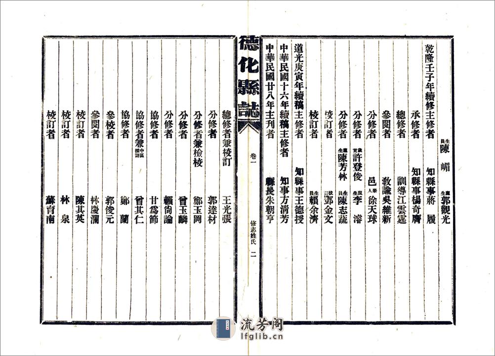 德化县志（民国） - 第14页预览图