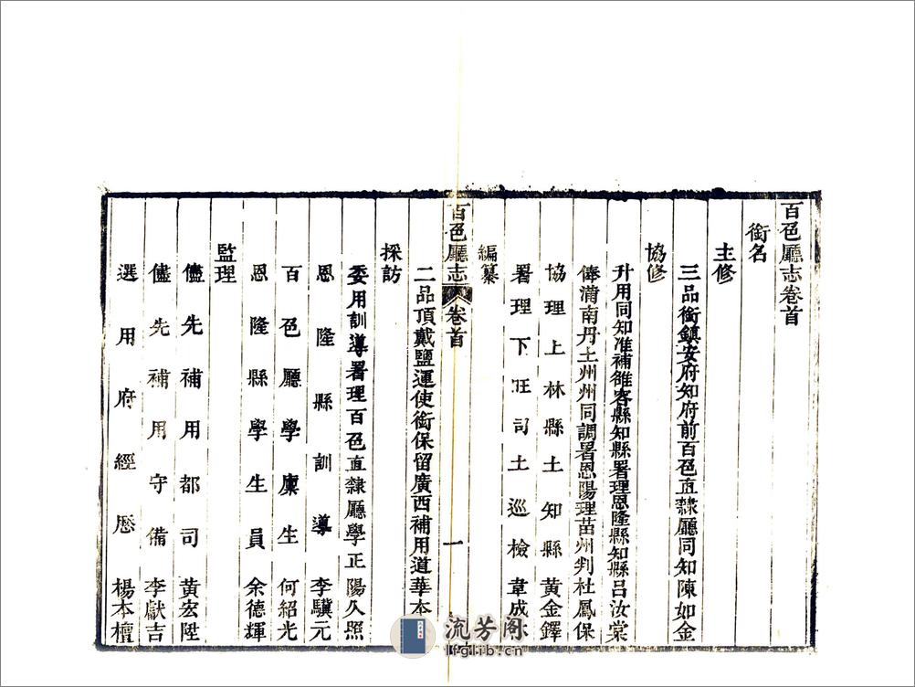 百色厅志（光绪） - 第10页预览图