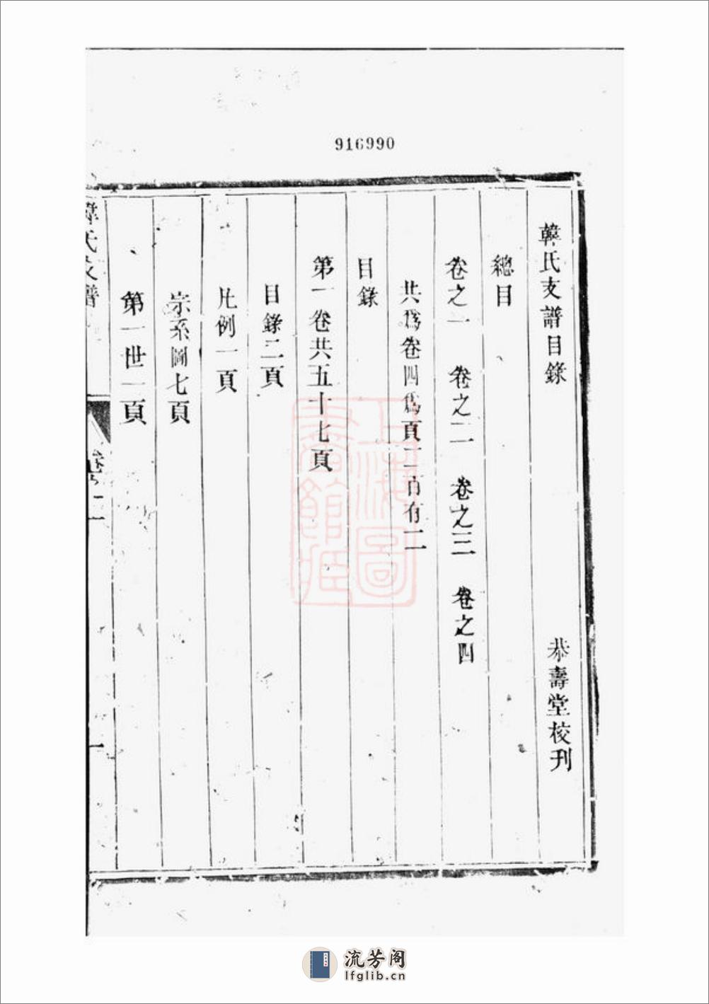汾阳韩氏支谱：四卷：[山西汾阳] - 第3页预览图