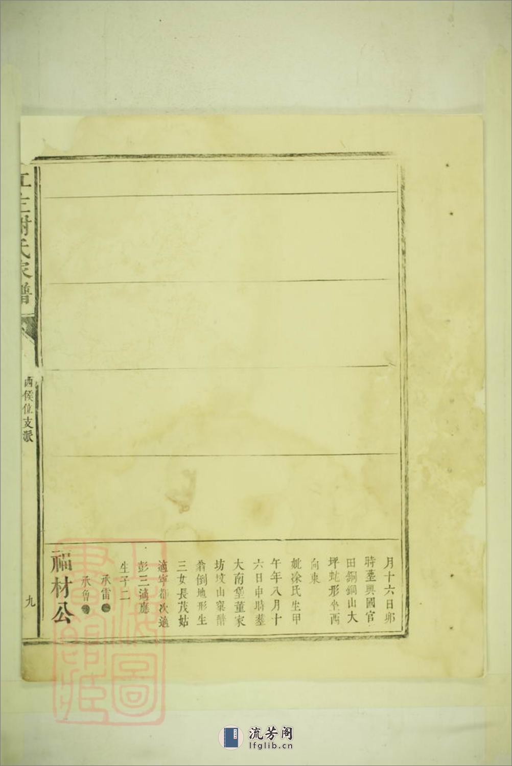江左谢氏家谱：不分卷 - 第16页预览图