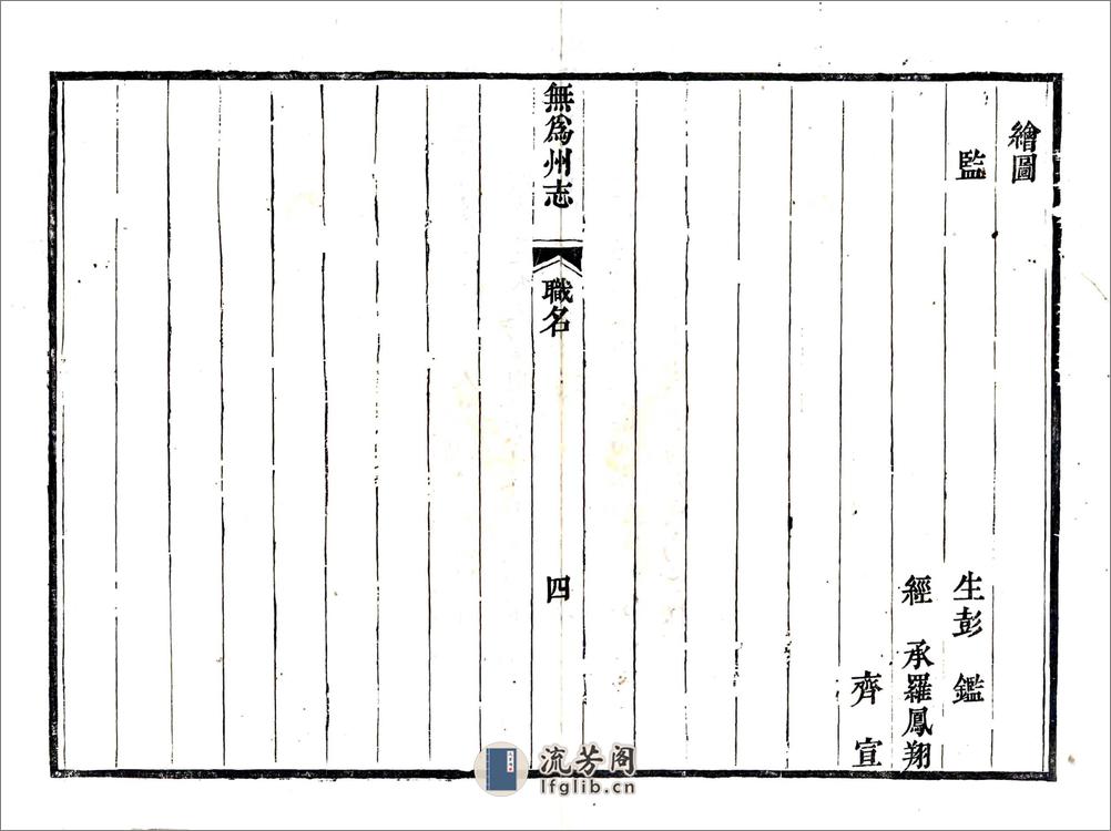 无为州志（嘉庆） - 第15页预览图