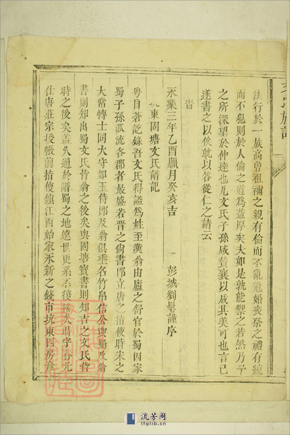 坑东固塘文氏族谱：不分卷：[永新] - 第17页预览图