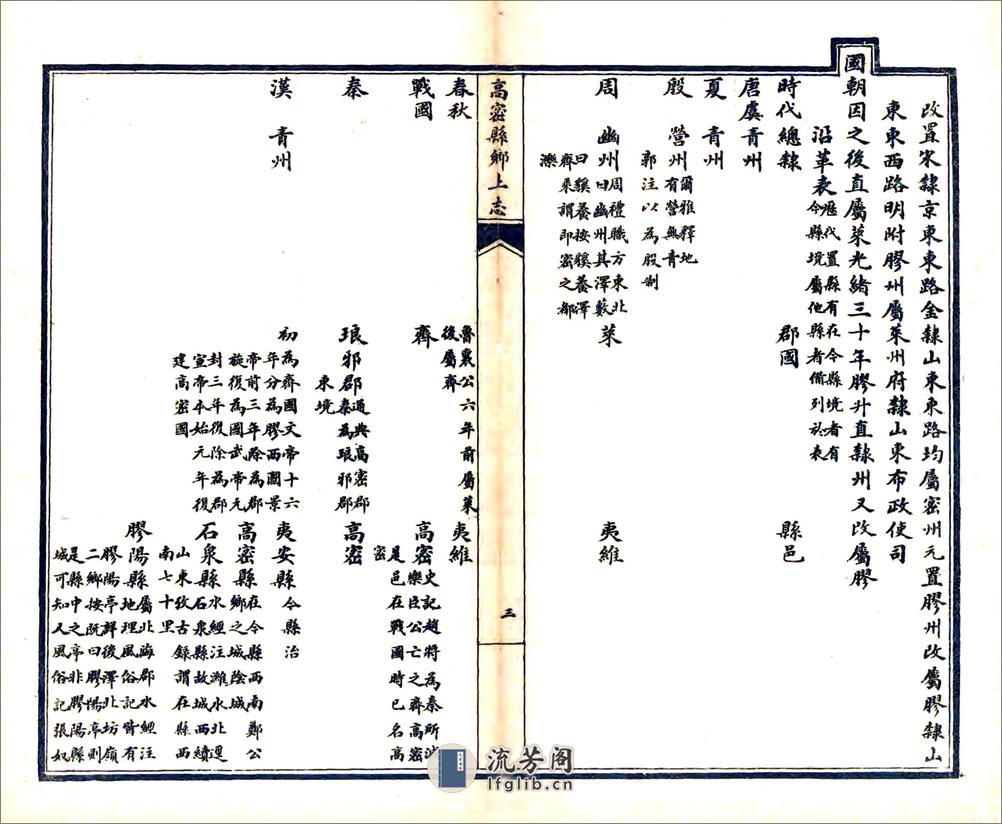 高密县乡土志（光绪） - 第7页预览图