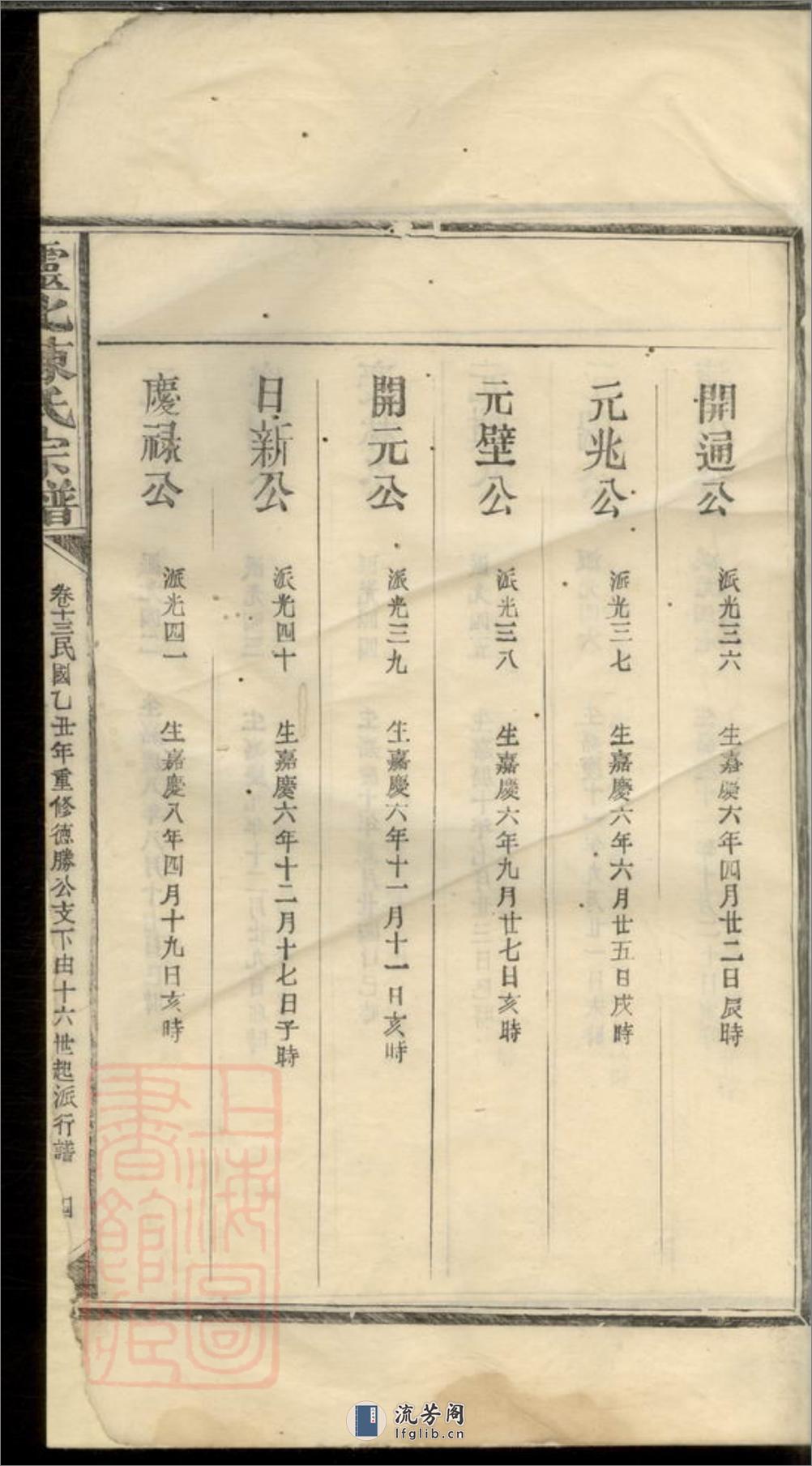 灵北陈氏宗谱 - 第8页预览图