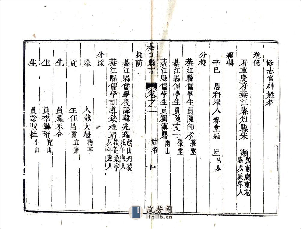 綦江县志（道光） - 第12页预览图