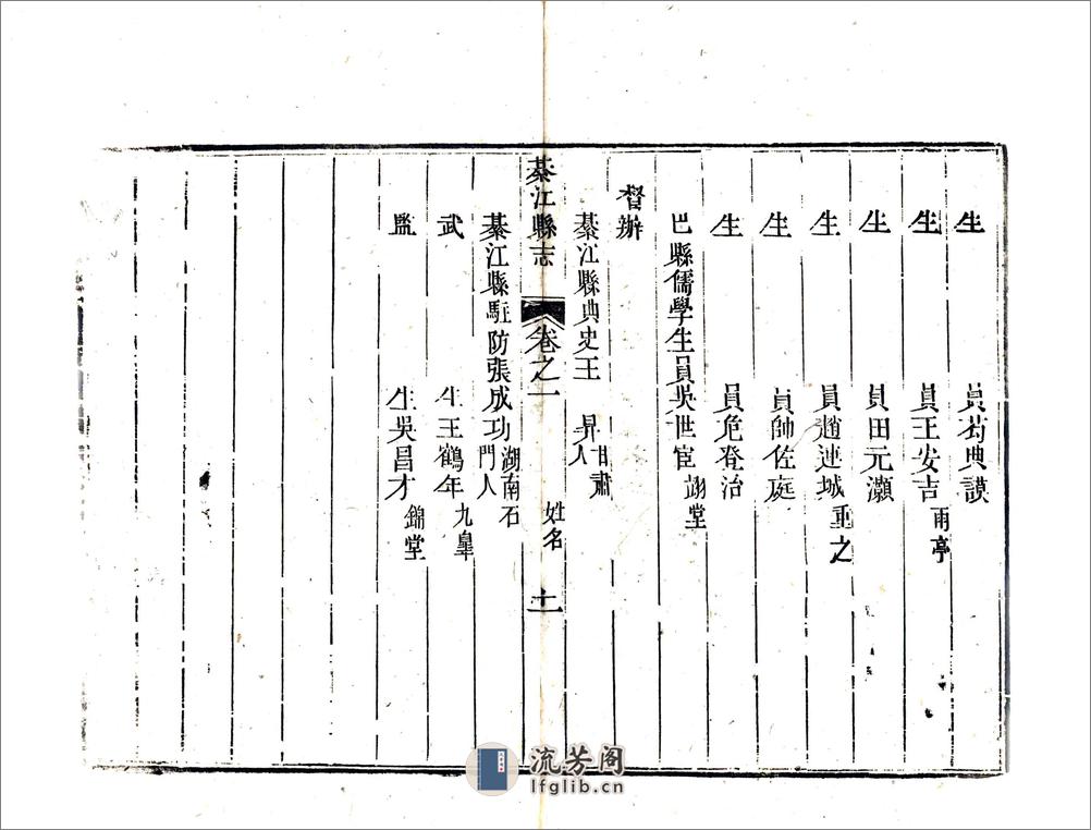 綦江县志（道光） - 第13页预览图