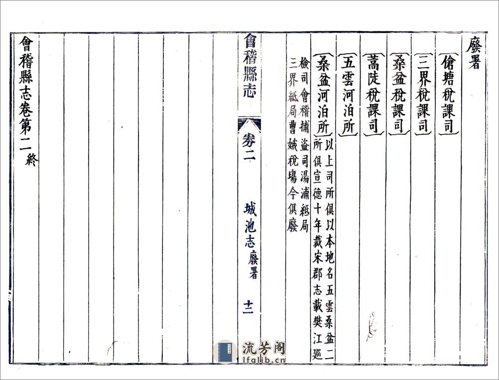 会稽县志（康熙民国抄本） - 第12页预览图