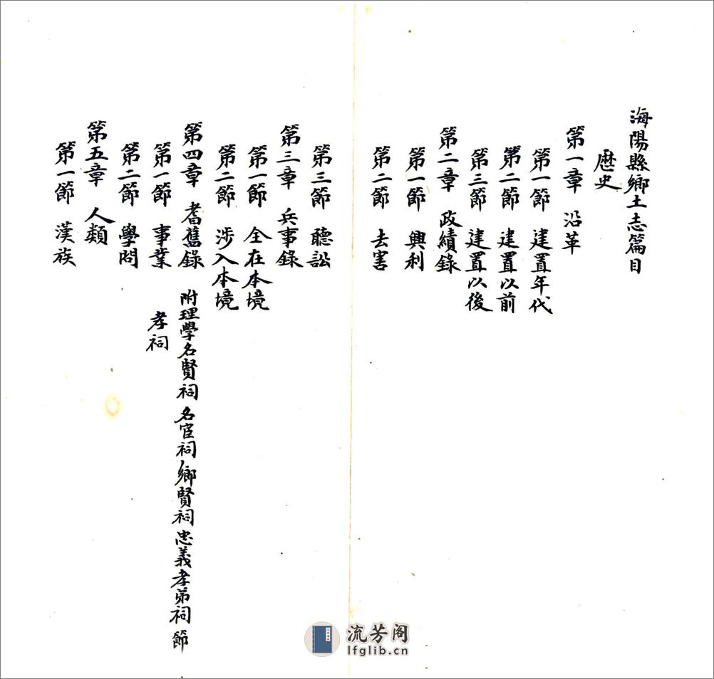 海阳县乡土志（光绪） - 第4页预览图
