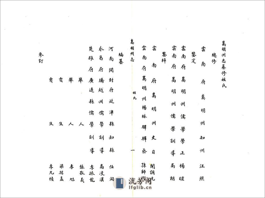 嵩明州志（康熙） - 第6页预览图