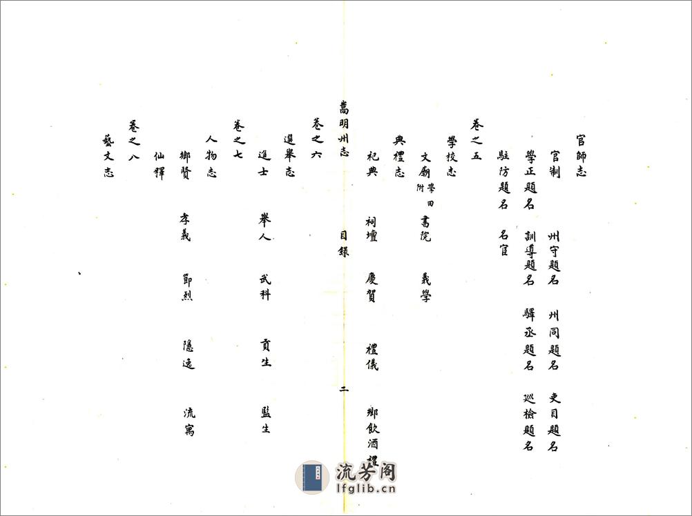 嵩明州志（康熙） - 第9页预览图