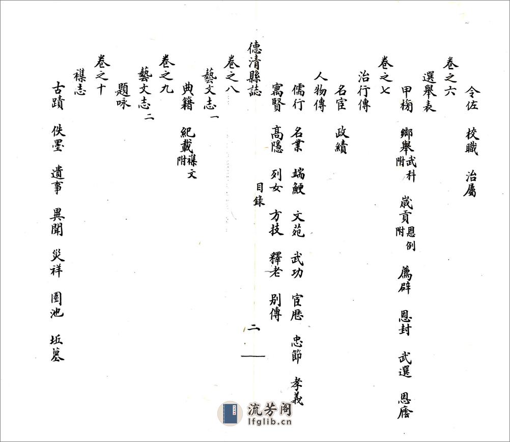 德清县志（康熙民国石印本） - 第14页预览图