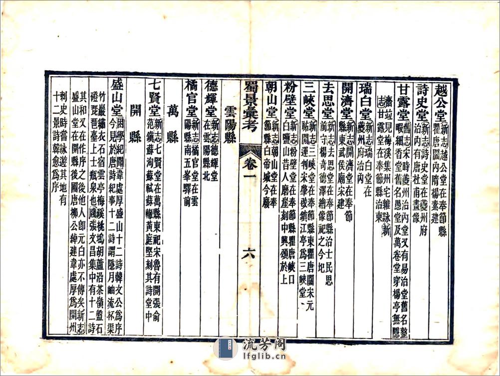 蜀景汇考（光绪） - 第18页预览图