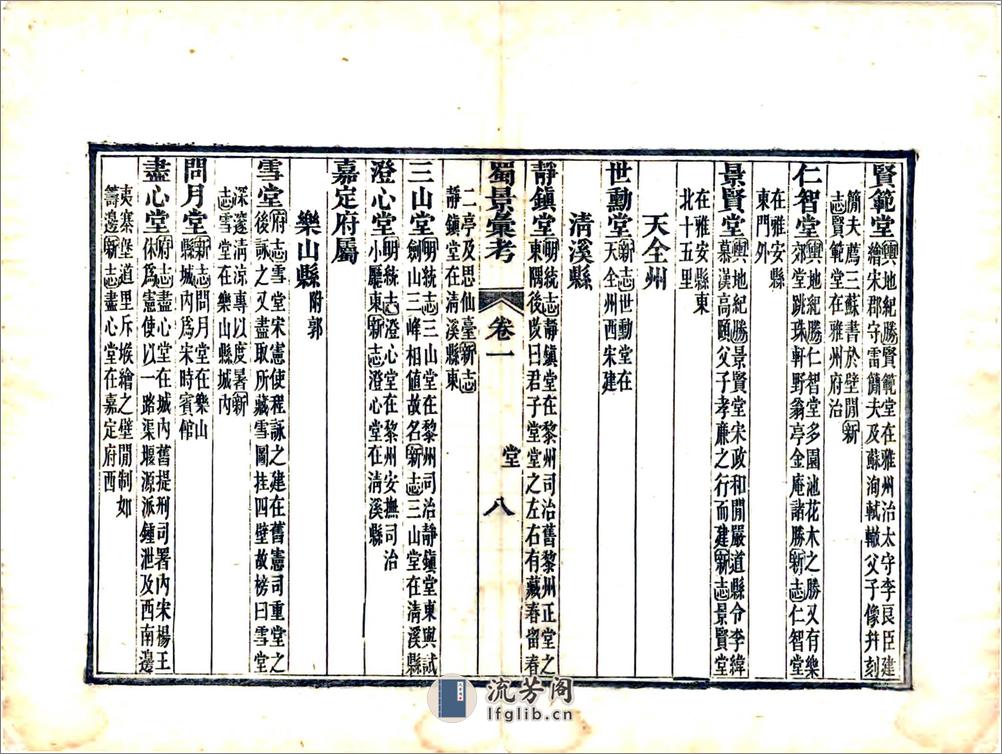 蜀景汇考（光绪） - 第20页预览图