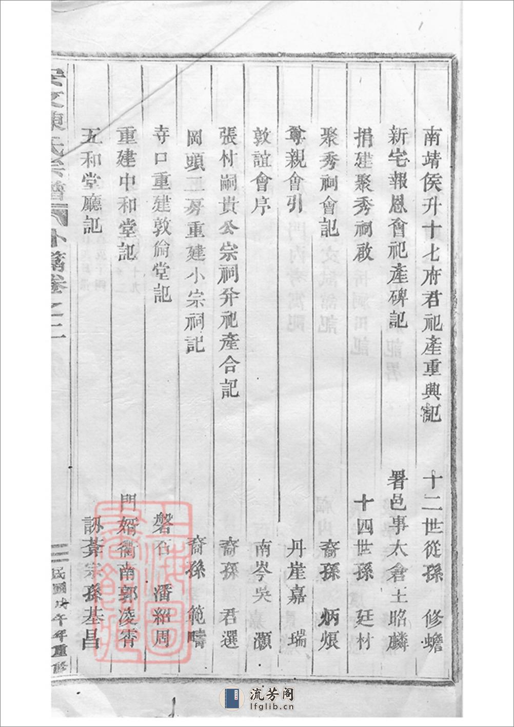 安文陈氏宗谱：外篇二十二卷，内篇五十五卷，首一卷：[东阳] - 第19页预览图