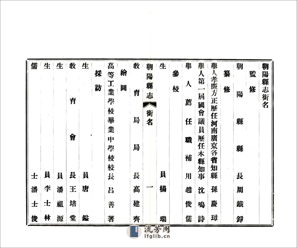 朝阳县志（民国） - 第17页预览图