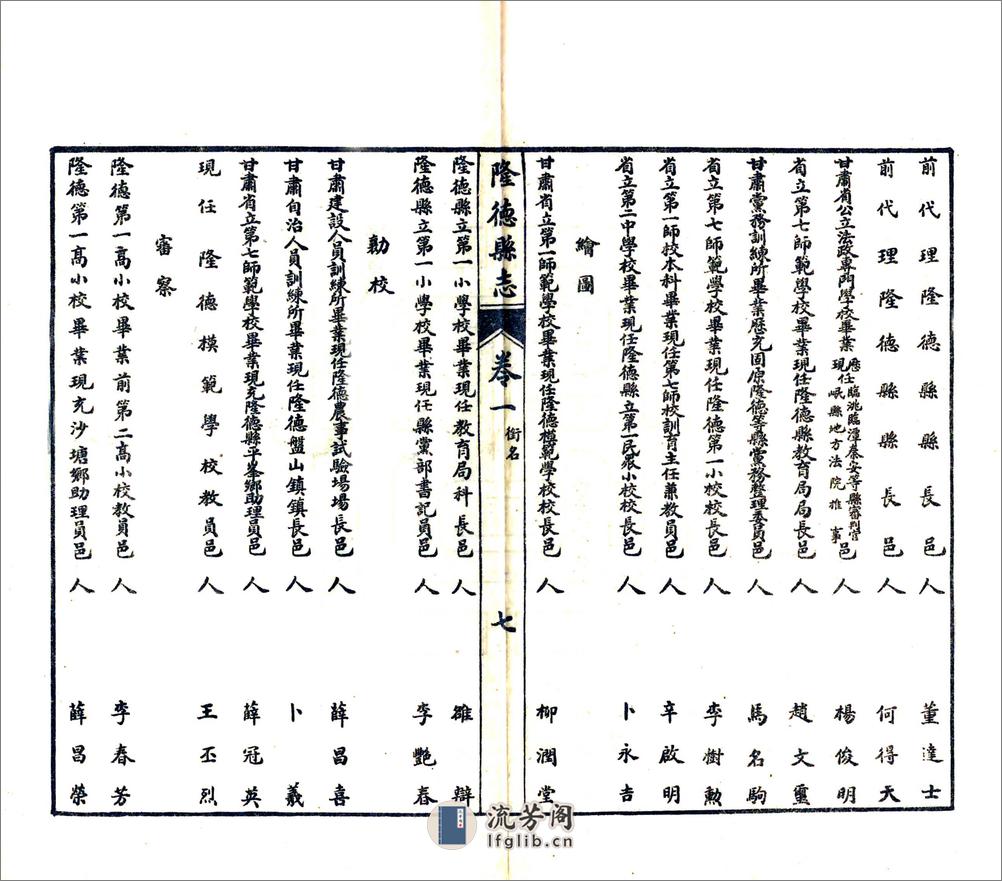 重修隆德县志（民国） - 第14页预览图