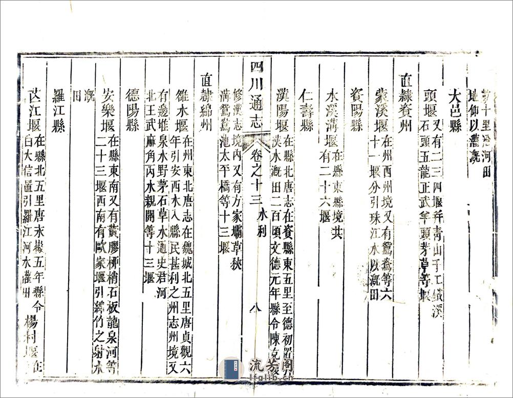 四川通志（雍正）卷13-24 - 第8页预览图