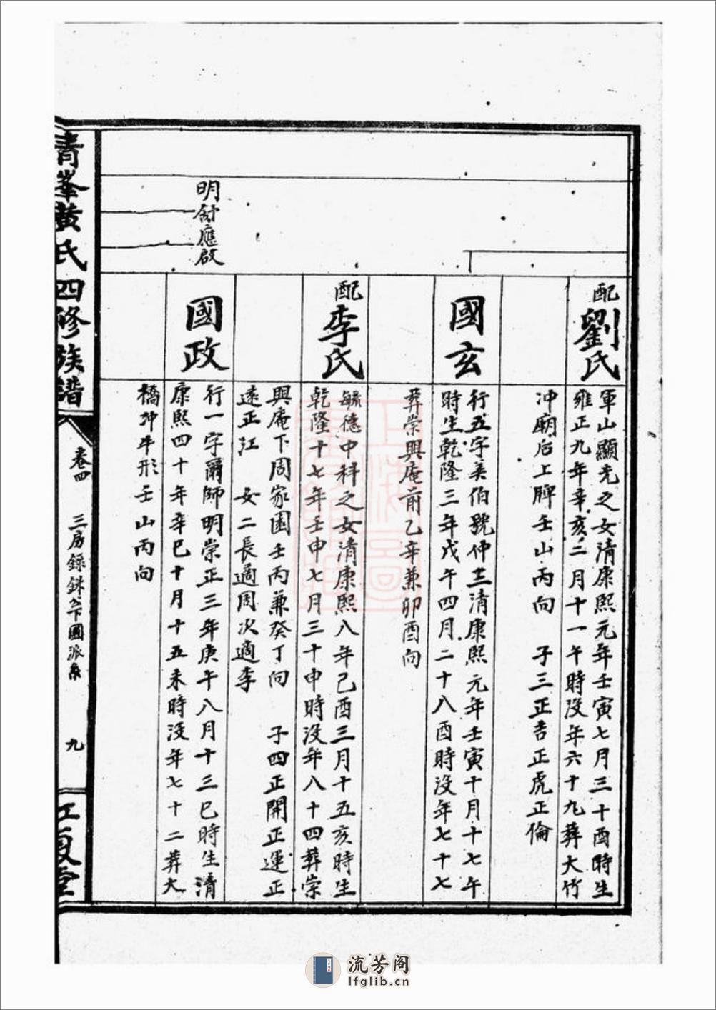 青峰黄氏四修族谱 - 第19页预览图