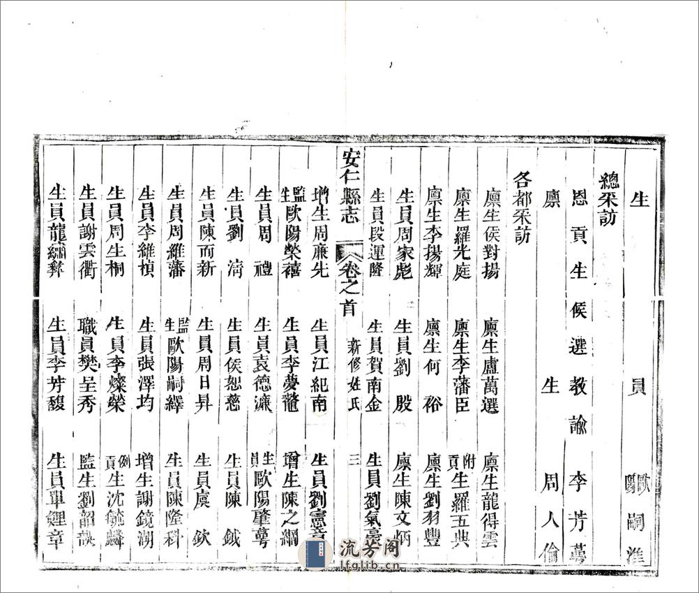 安仁县志（同治） - 第16页预览图