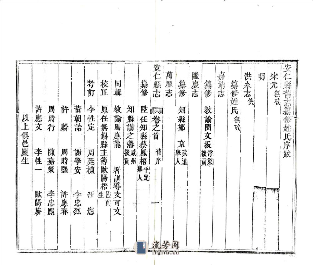 安仁县志（同治） - 第18页预览图