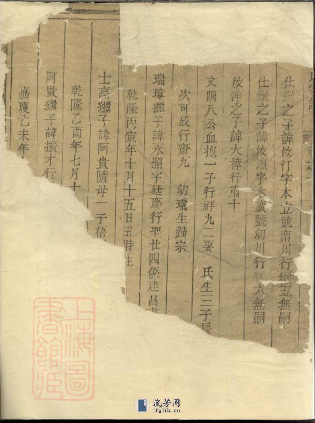 汾阳郭氏宗谱：[汤溪] - 第3页预览图