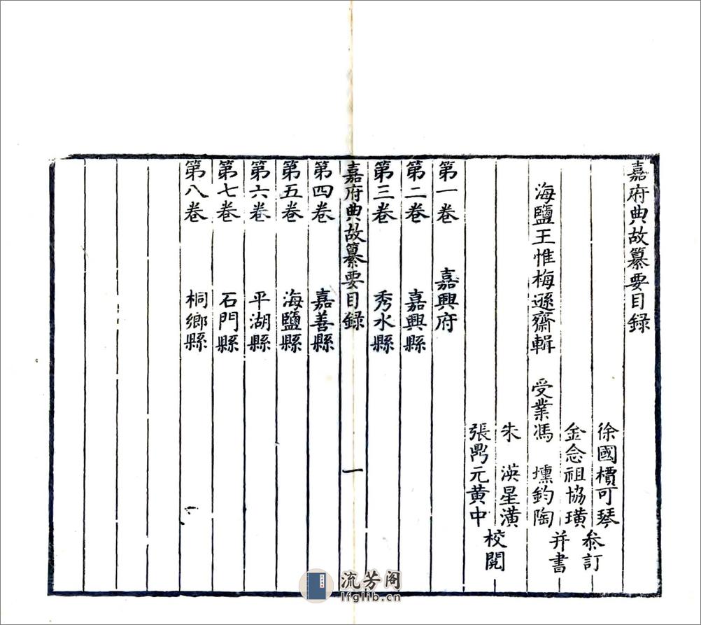 嘉府典故纂要（乾隆） - 第5页预览图