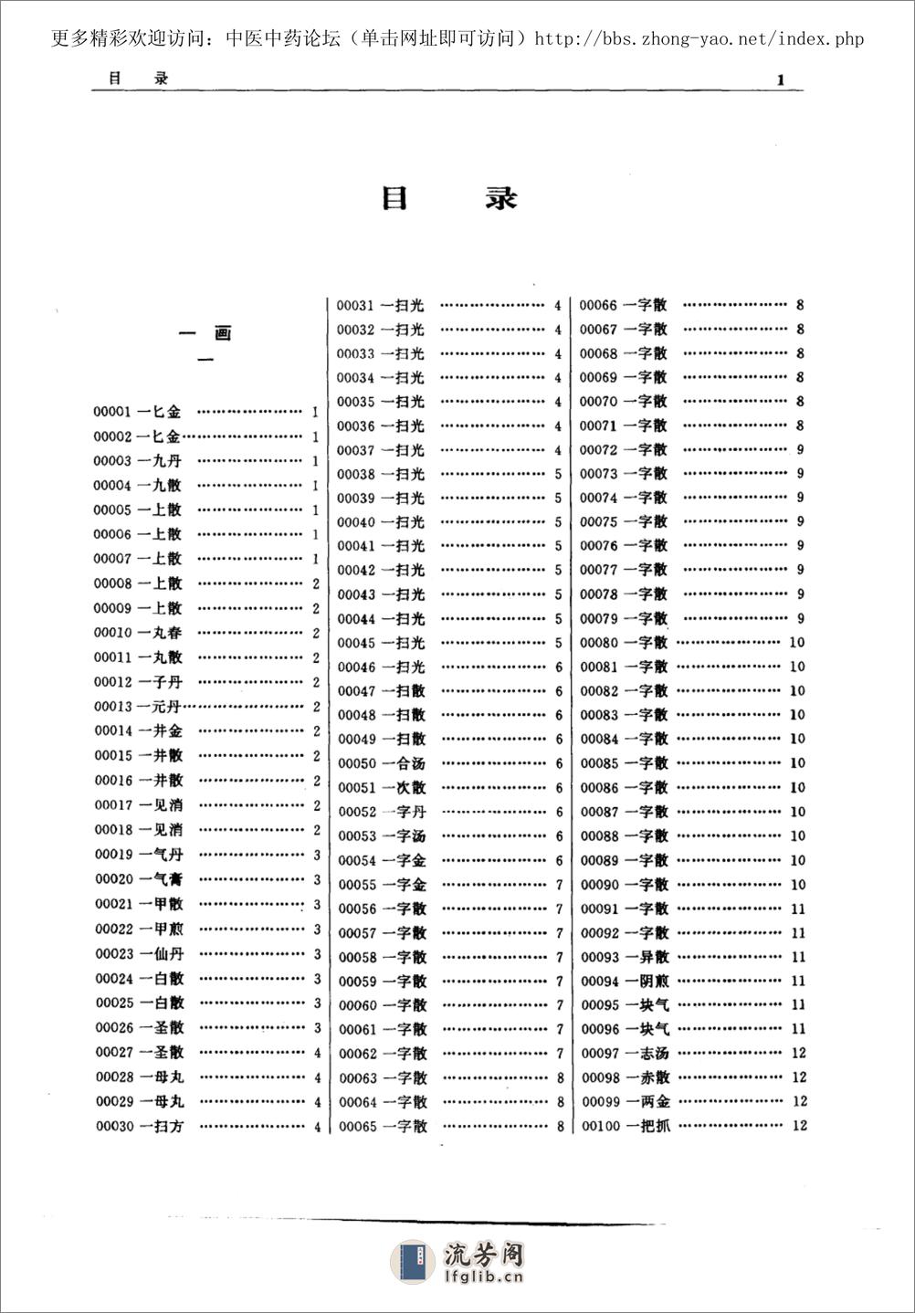 中医方剂大辞典 第1册 - 第11页预览图