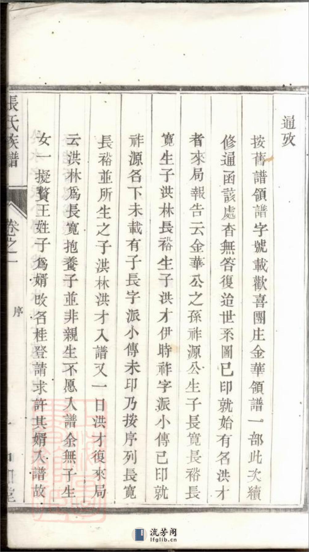 张氏族谱：六卷：[句容] - 第8页预览图