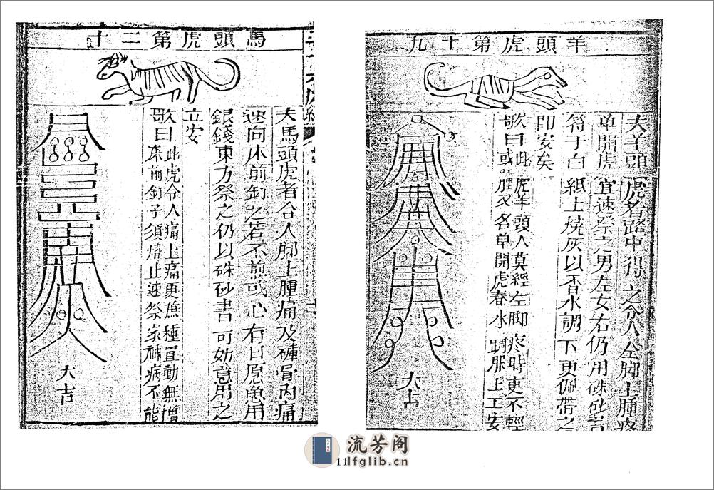 袁天罡-符咒三皇秘传三十六虎（古本） - 第12页预览图