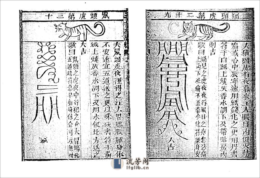 袁天罡-符咒三皇秘传三十六虎（古本） - 第17页预览图