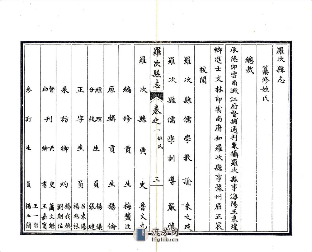 罗次县志（康熙民国抄本） - 第14页预览图