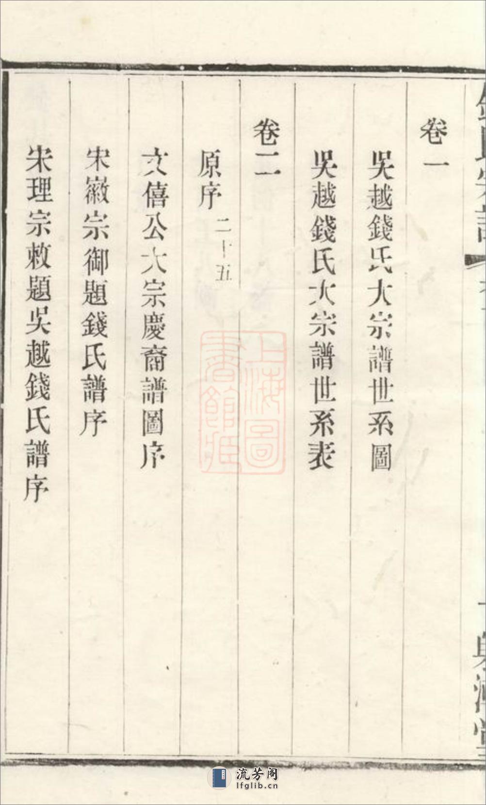 钱氏宗谱：二十二卷，首一卷：[无锡] - 第10页预览图