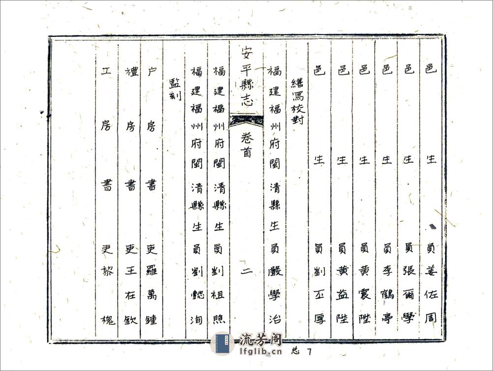 安平县志（道光油印本) - 第9页预览图