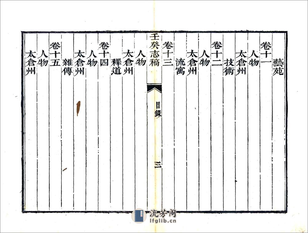 壬癸志稿（光绪） - 第5页预览图