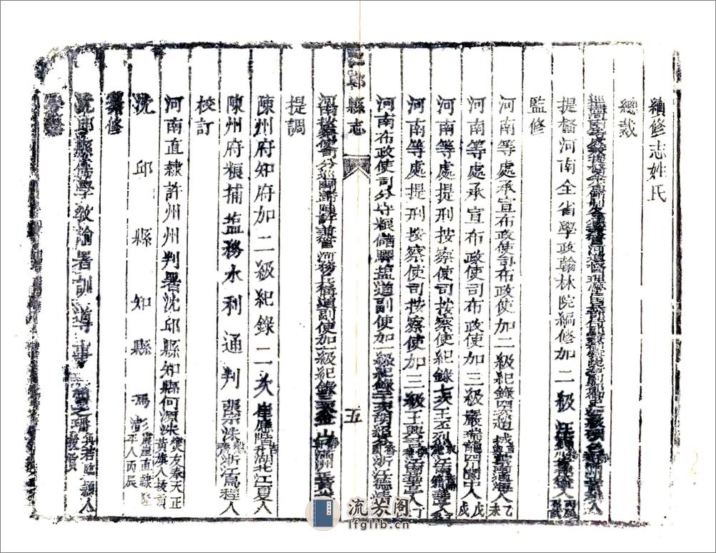 沈丘县志（乾隆同治刻本） - 第15页预览图