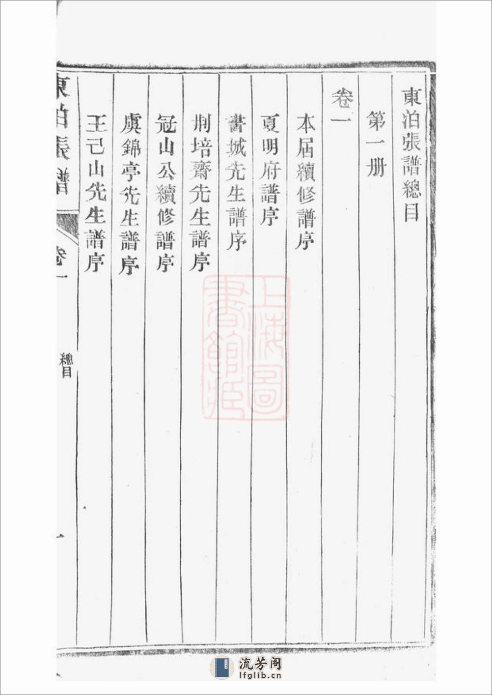 东泊张谱：十二卷，续修四十八卷：[丹阳] - 第19页预览图