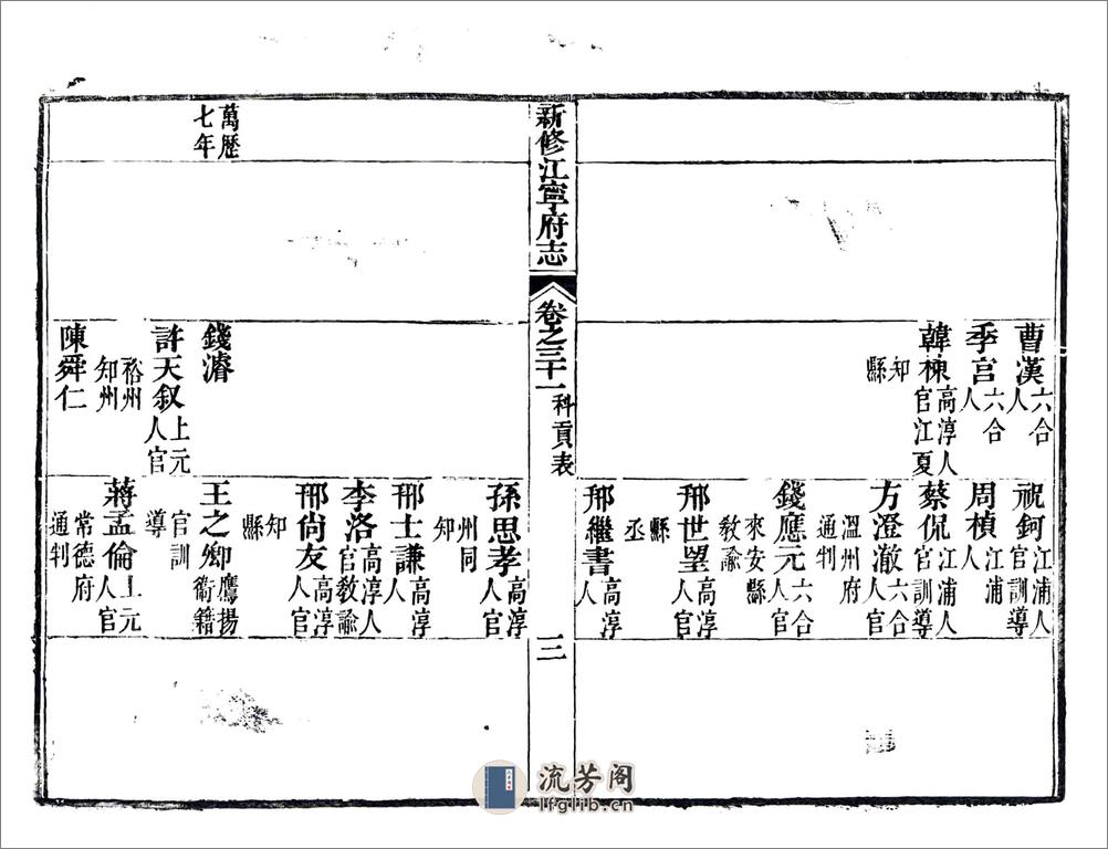 新修江宁府志（嘉庆）卷31-56 - 第4页预览图