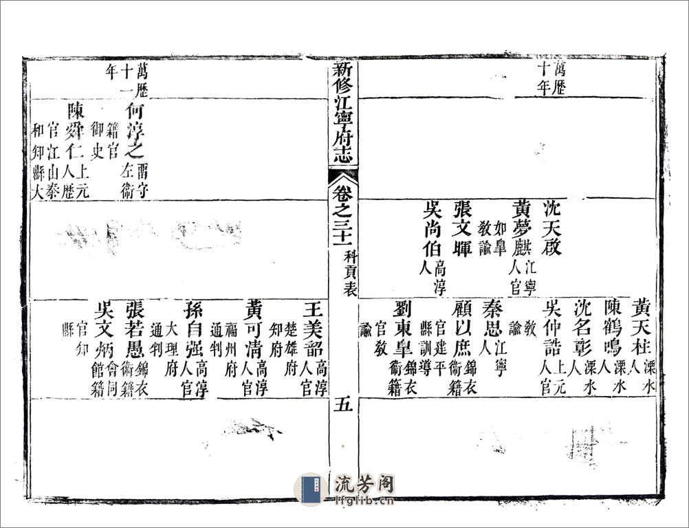 新修江宁府志（嘉庆）卷31-56 - 第6页预览图