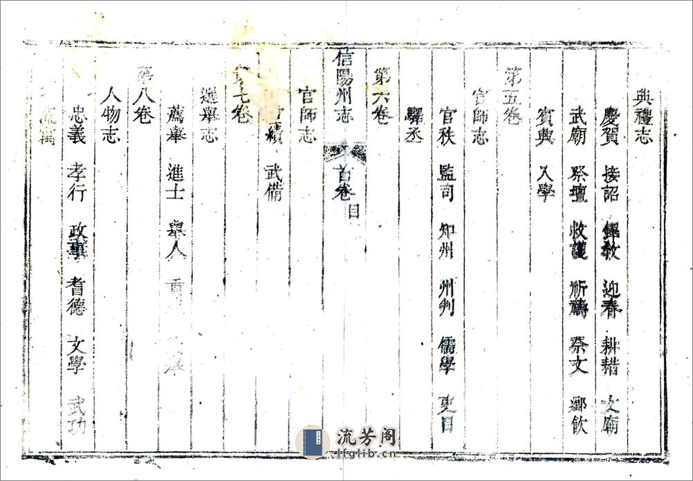 信阳州志（乾隆） - 第14页预览图