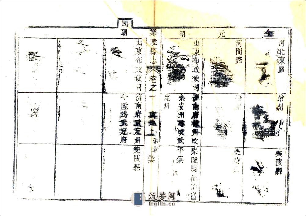 乐陵县志（乾隆） - 第9页预览图